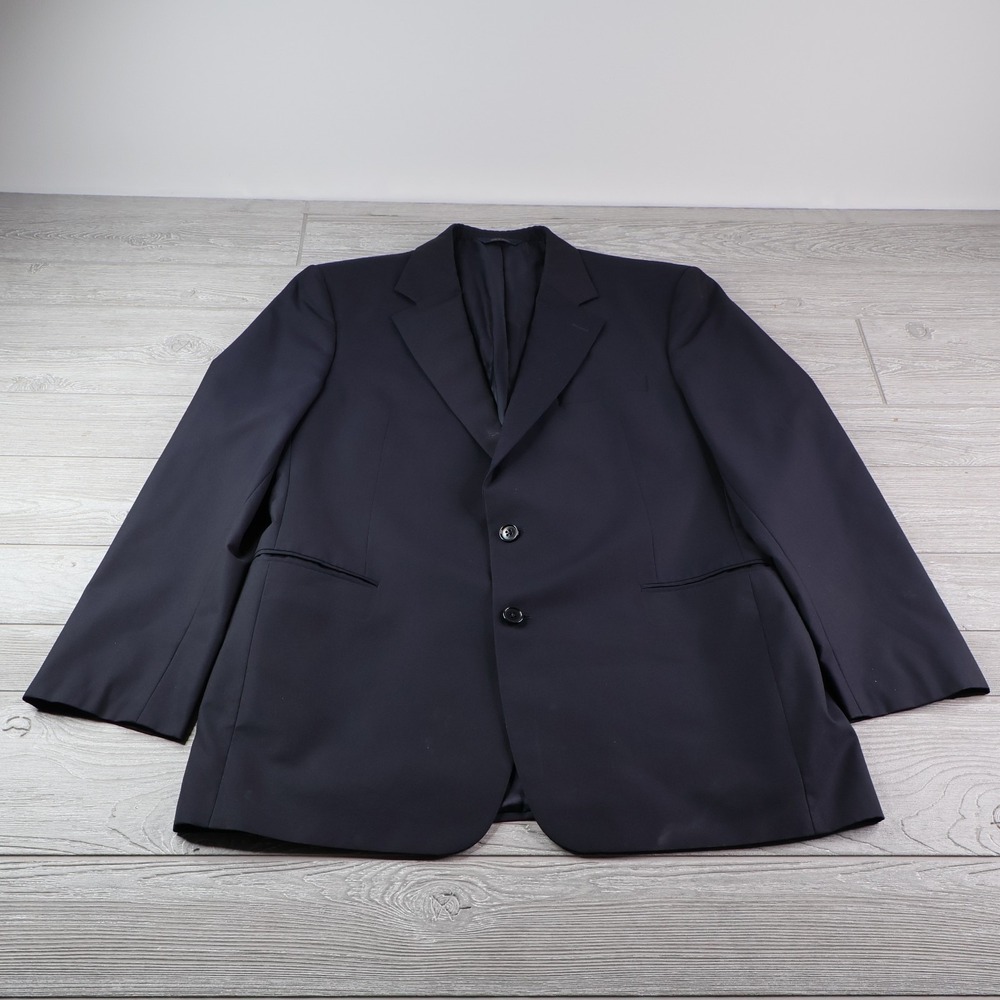 Brooks Brothers Brooksease Loro Piana Wool Blazer Men's Size 44L Navy